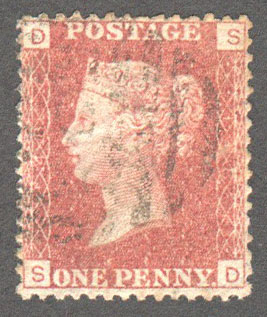 Great Britain Scott 33 Used Plate 148 - SD - Click Image to Close